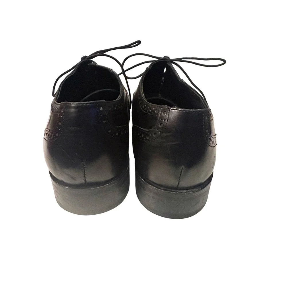 Cole Haan Mens Wingtip Oxford Dress Shoes Black Leather Lace Up Size 11M‎